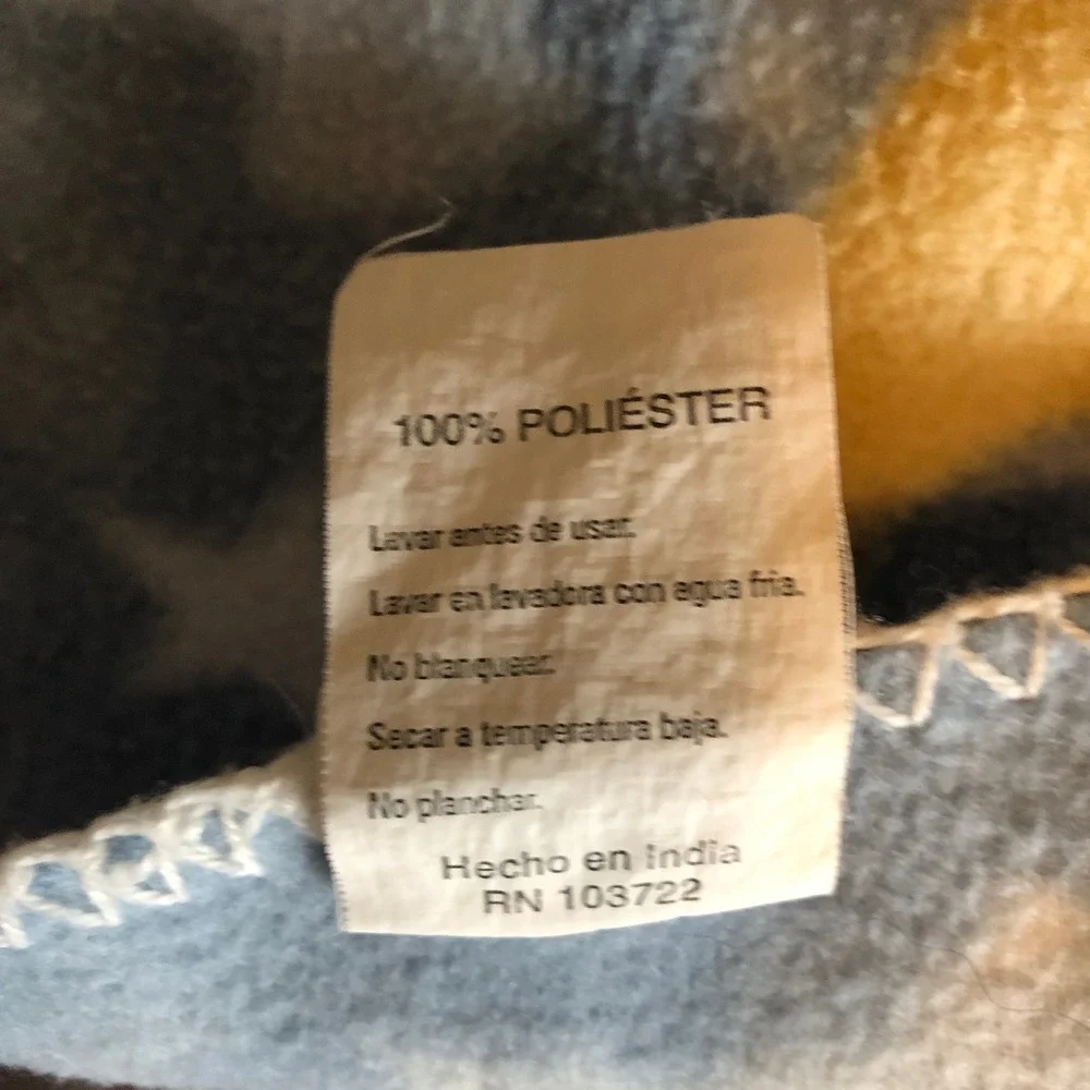 Vintage Dolly Boyds Collection Baby Blanket Blue Sleeping Bear Moon Stars 2002